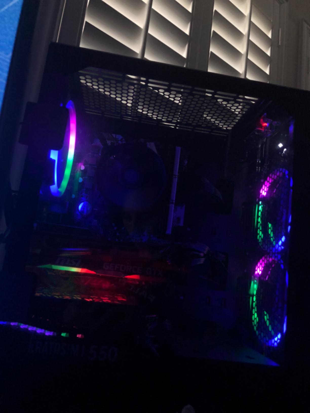 Skytech Gaming Crystal Gaming PC, AMD Ryzen 7 7700 3.8GHz, NVIDIA RTX 5060 Ti 8GB VRAM, 1TB NVMe SSD, 32GB DDR5 RAM 5600, 650W Gold PSU, Wi-Fi, Win 11, Desktop customer photo 1