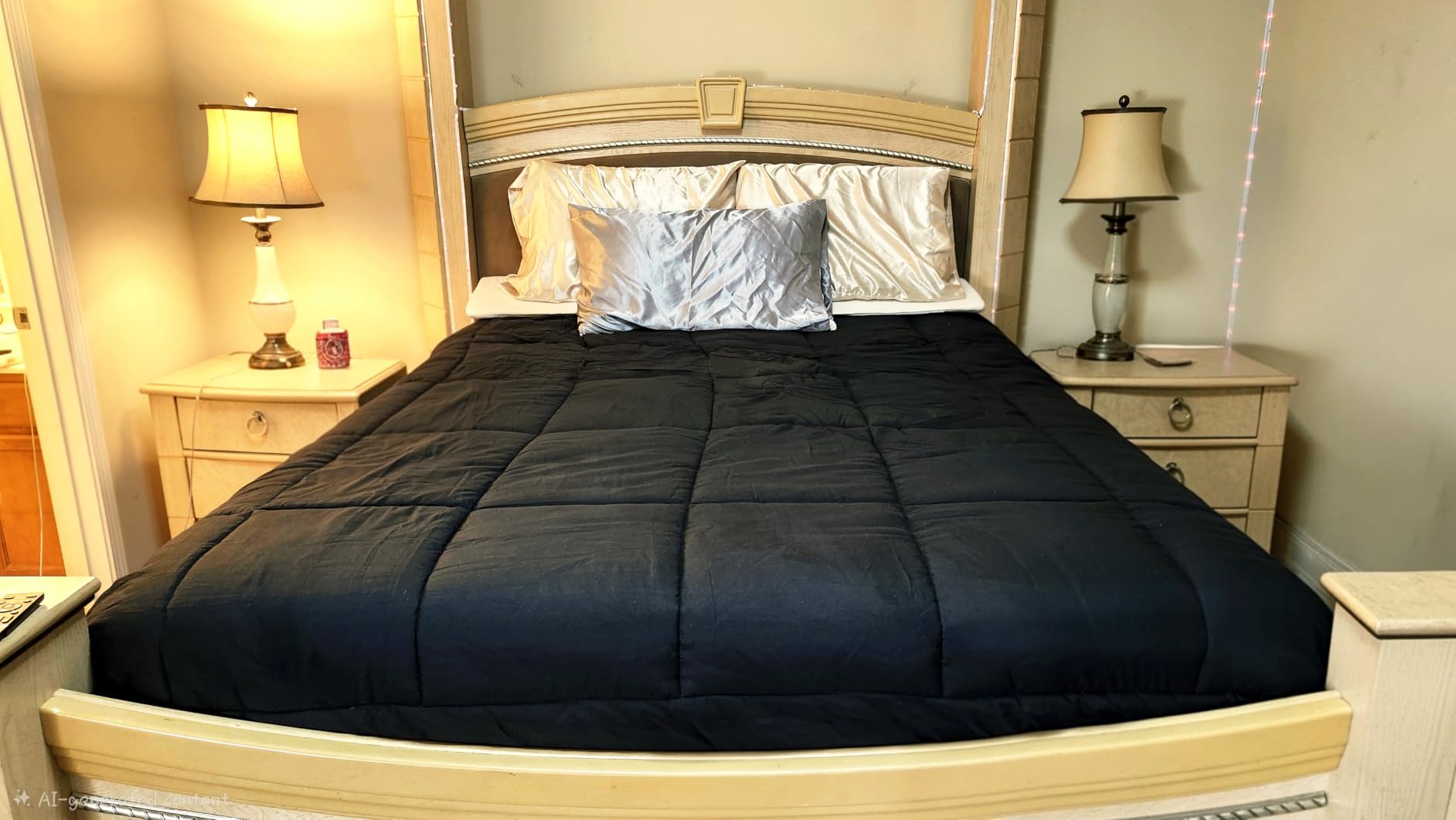CozyLux Queen Size Duvet Insert, 300GSM Down Alternative Comforter, White customer photo 1