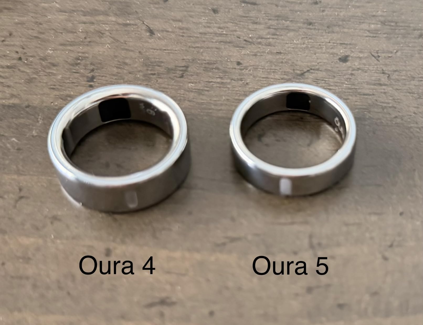 Oura Ring 5 Smart Wearable - Silver - Size 8 - Fitness & Sleep Tracker customer photo 2