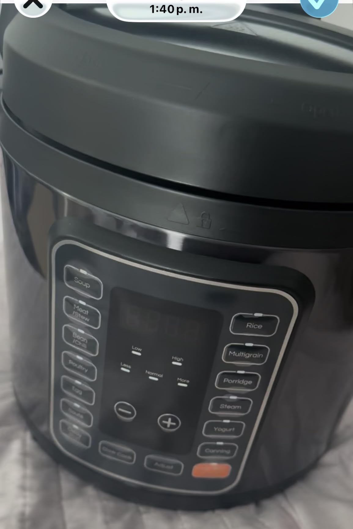 DUMOS Electric Pressure Cooker 16-in-1, 8QT Programmable Multi Cooker with 12 One-Touch Presets, Soup Steam Yogurt and More, Ceramic Inner Pot Delay Start & Keep Warm, Includes Recipe Guide, Black customer photo 1