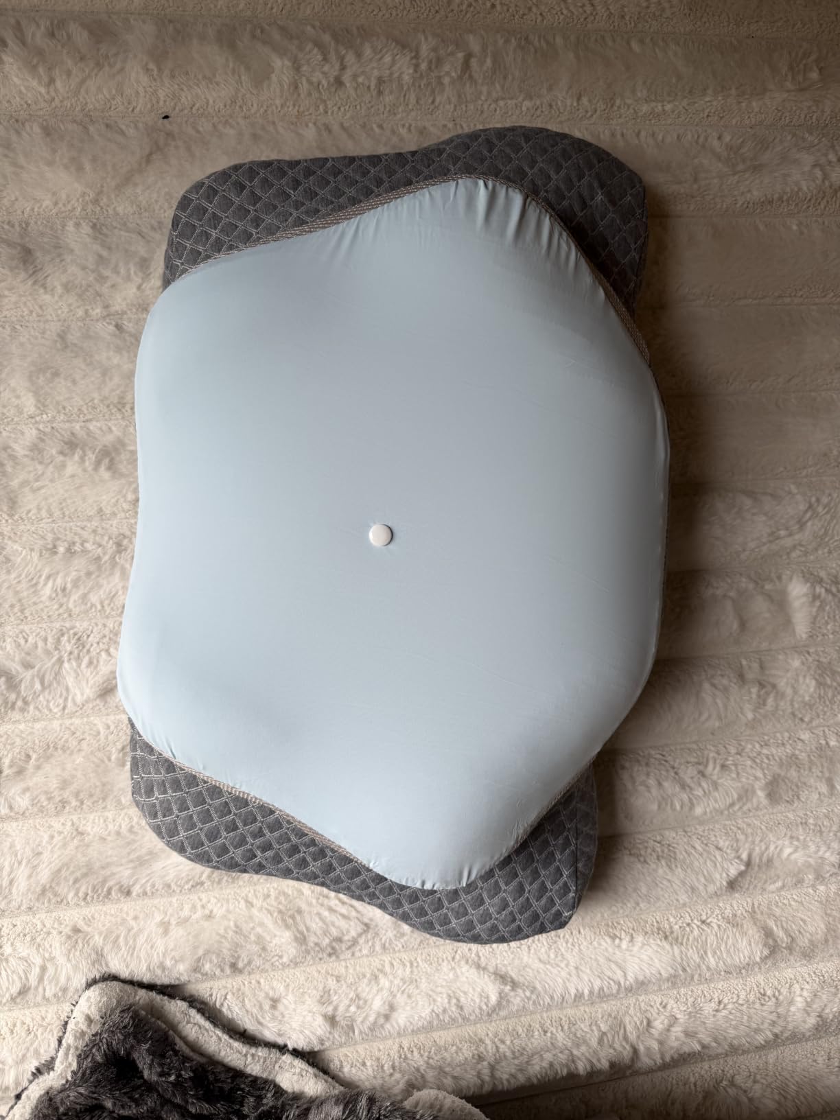 Butterfly Ergonomic Neck Pillow, Breathable Cooling Memory Foam Pillow, Relieves Neck Pain, Improves Sleep Breathing, Suitable for Back, Side and Stomach Sleepers, Ideal for Adults customer photo 2