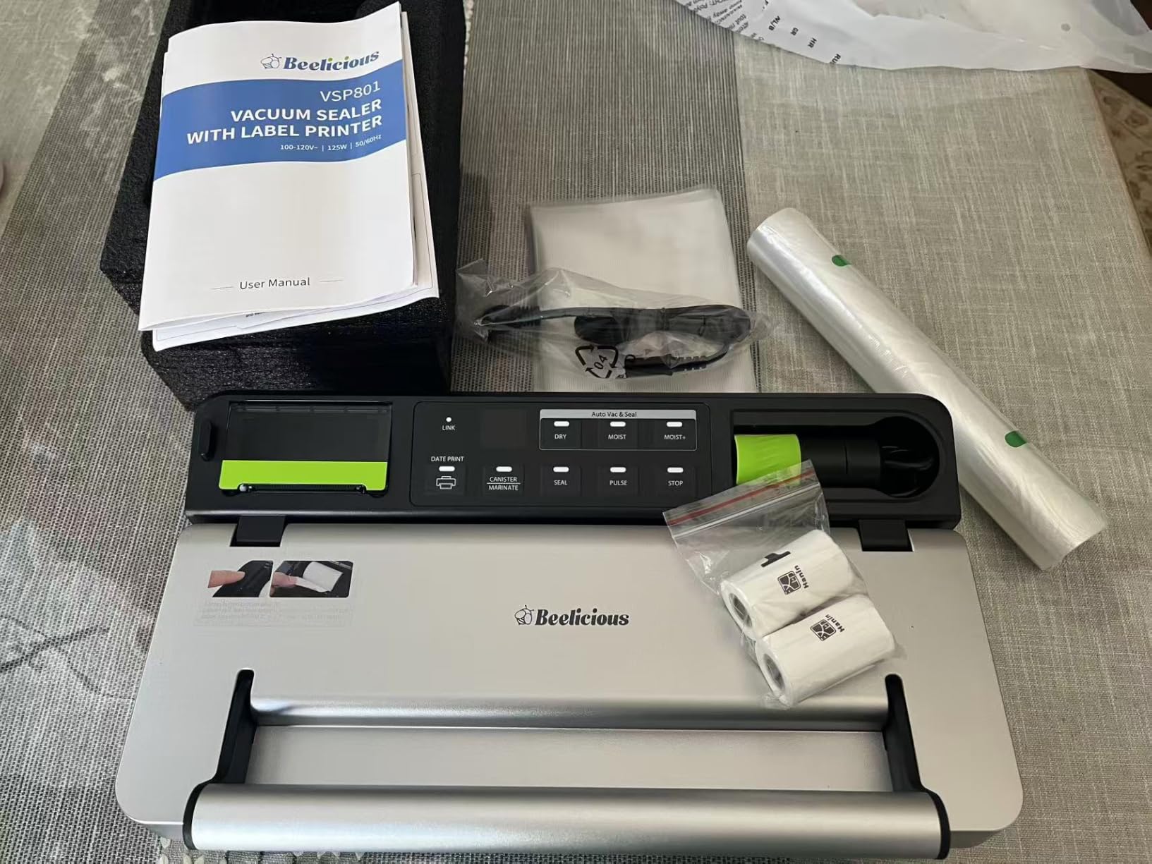 98kPa Smart Vacuum Sealer with FreshTrack Label Printing & Food Manager App customer photo 1