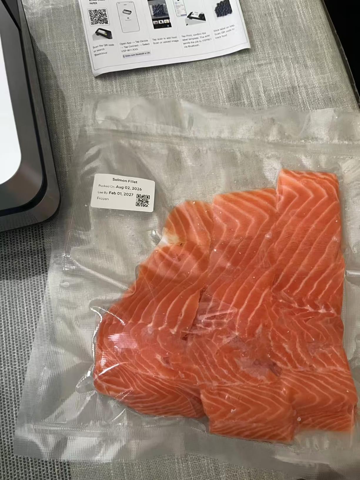 98kPa Smart Vacuum Sealer with FreshTrack Label Printing & Food Manager App customer photo 2