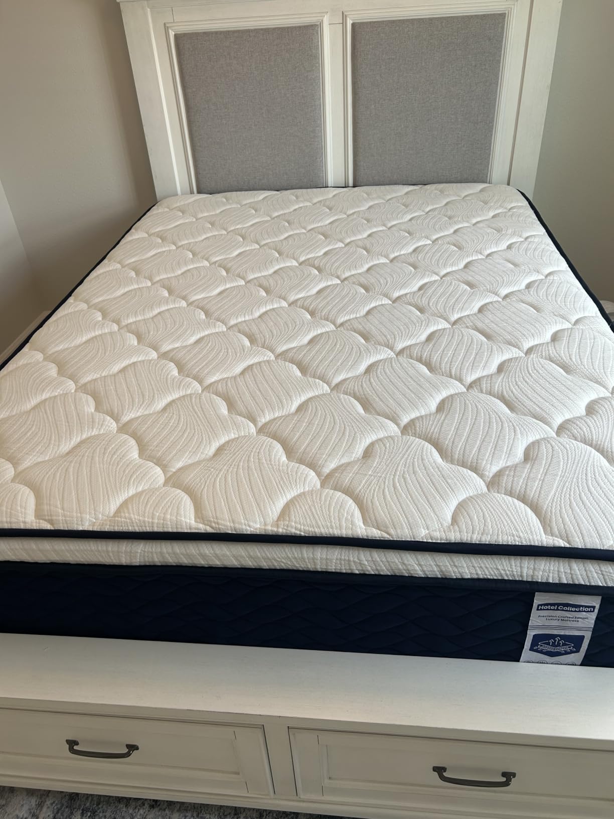 Extra Firm King Mattress 14 Inch, Luxury Hybrid Mattress in a Box for Deep Sleep & Lumbar Support, CertiPUR-US & Zero Fiberglass, 365-Night Trial customer photo 1