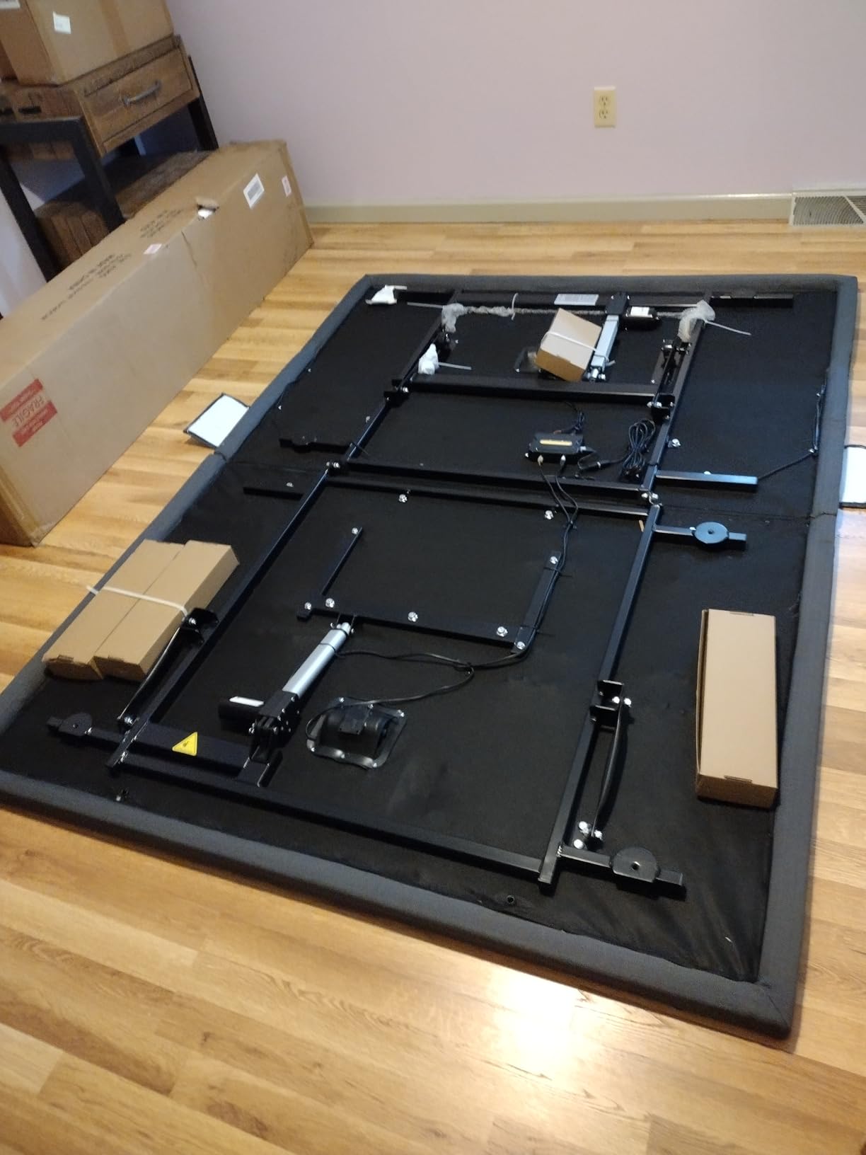 Marsail Split King Adjustable Bed Frame with Mattress & Massage, Led Bed customer photo 2