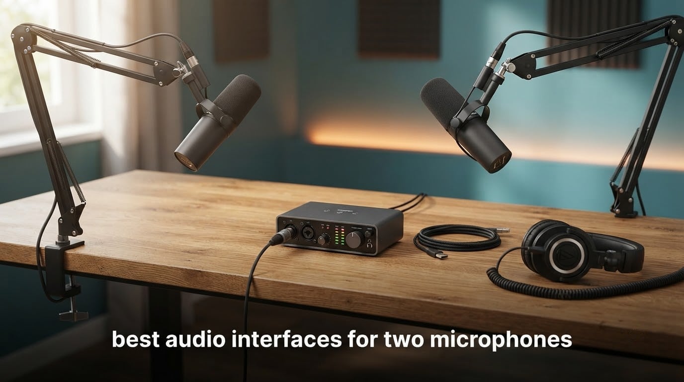 best audio interfaces for two microphones
