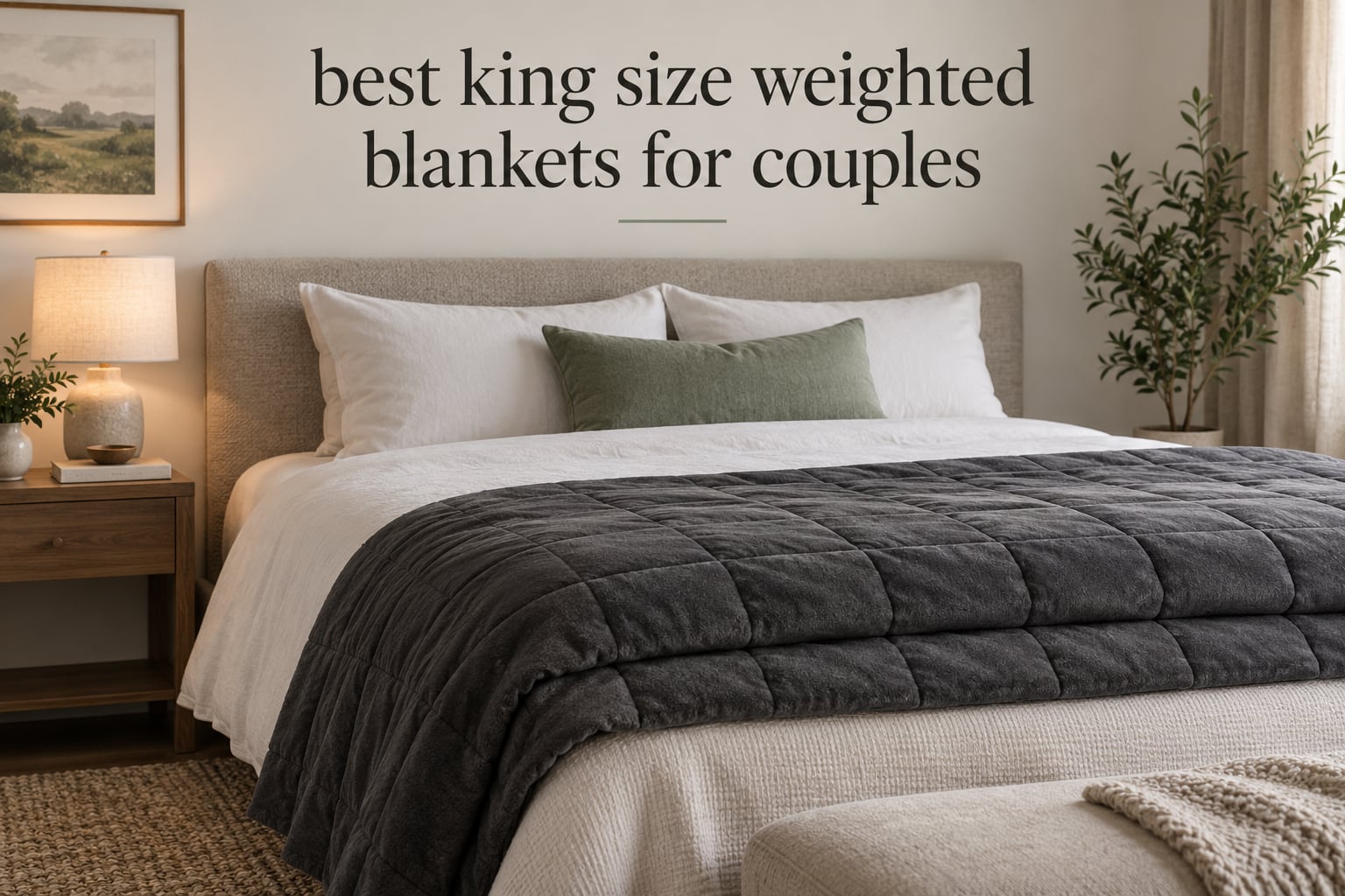 best king size weighted blankets for couples