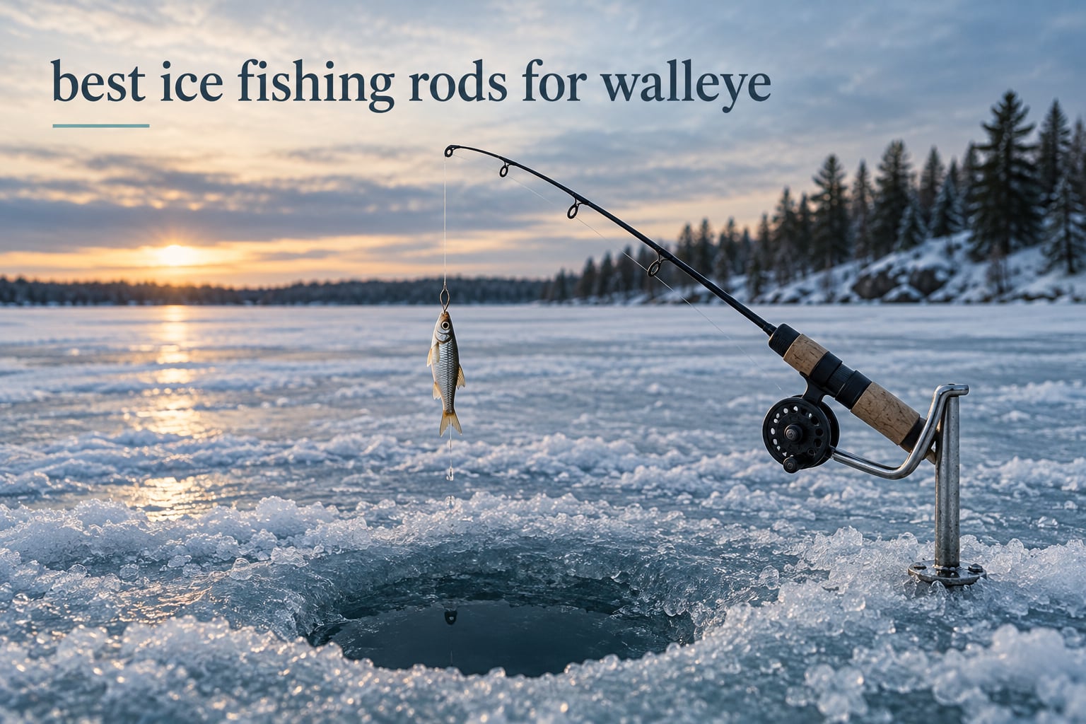 best ice fishing rods for walleye
