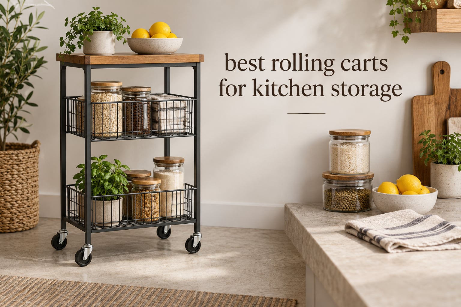 best rolling carts for kitchen storage