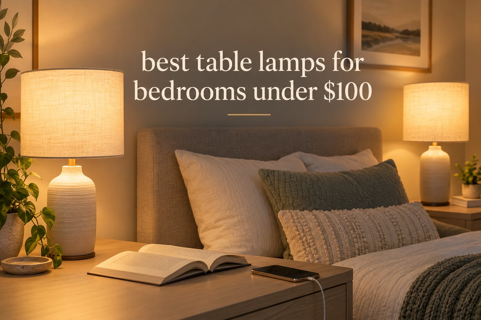 best table lamps for bedrooms under $100