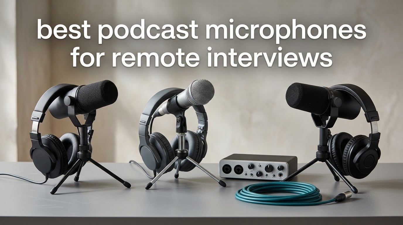 best podcast microphones for remote interviews