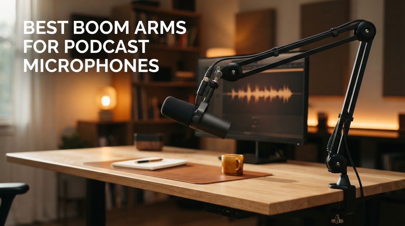 best boom arms for podcast microphones