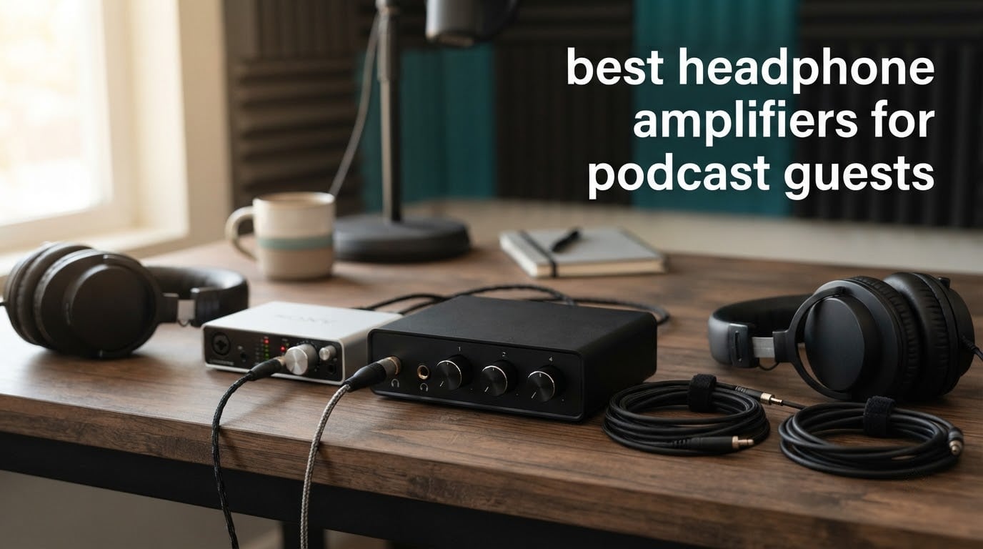 best headphone amplifiers for podcast guests