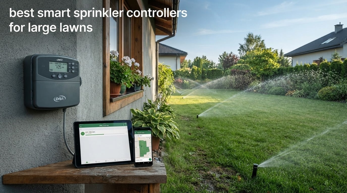 best smart sprinkler controllers for large lawns