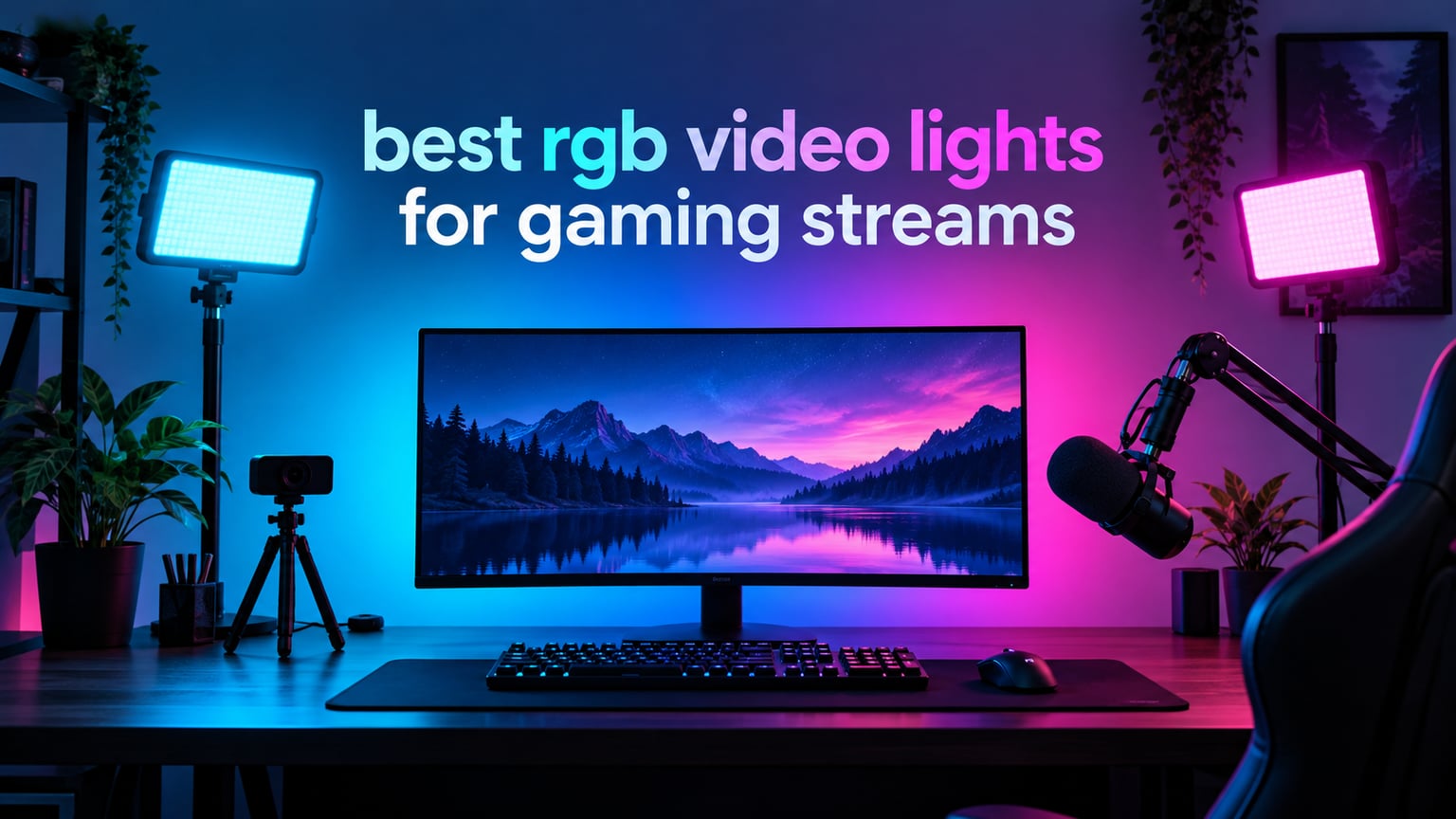 best rgb video lights for gaming streams