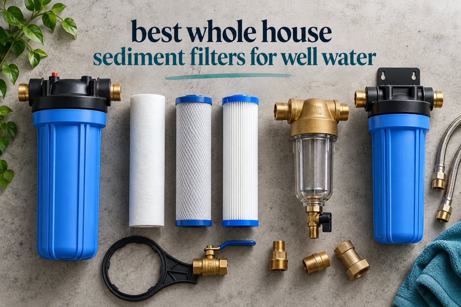 best whole house sediment filters for well water