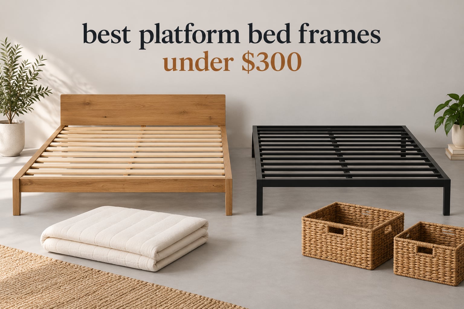 best platform bed frames under $300