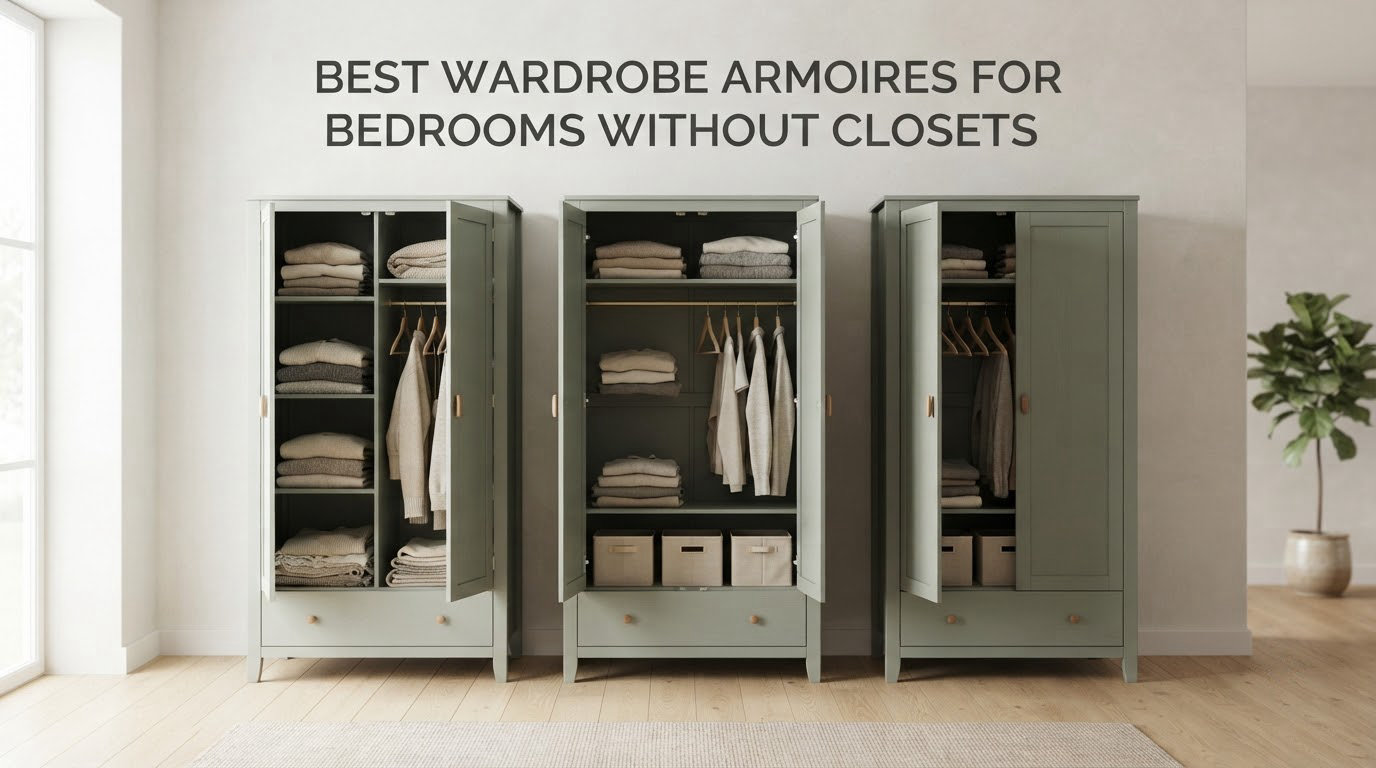 best wardrobe armoires for bedrooms without closets