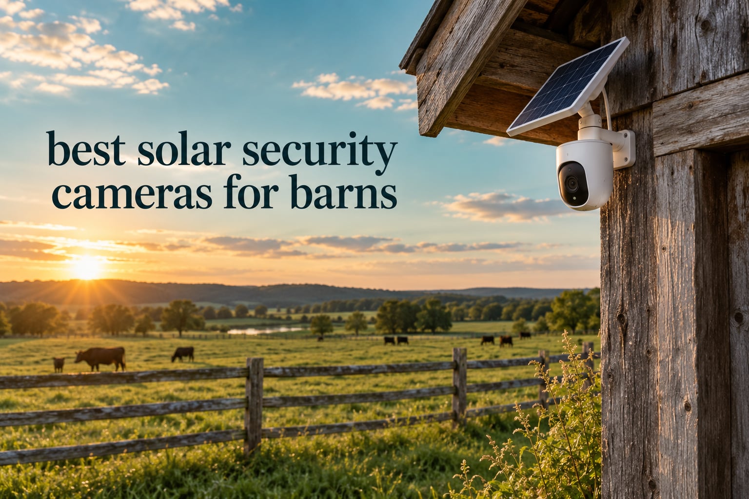 best solar security cameras for barns