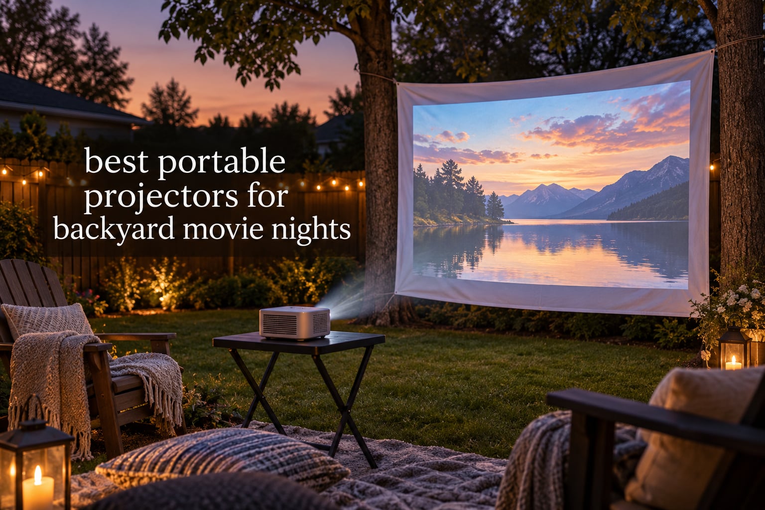best portable projectors for backyard movie nights
