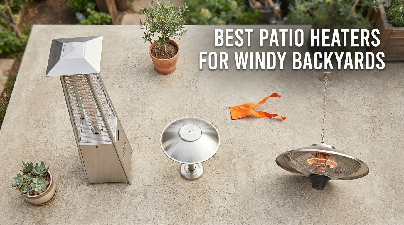 best patio heaters for windy backyards