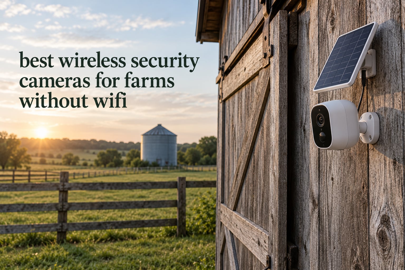 best wireless security cameras for farms without wifi